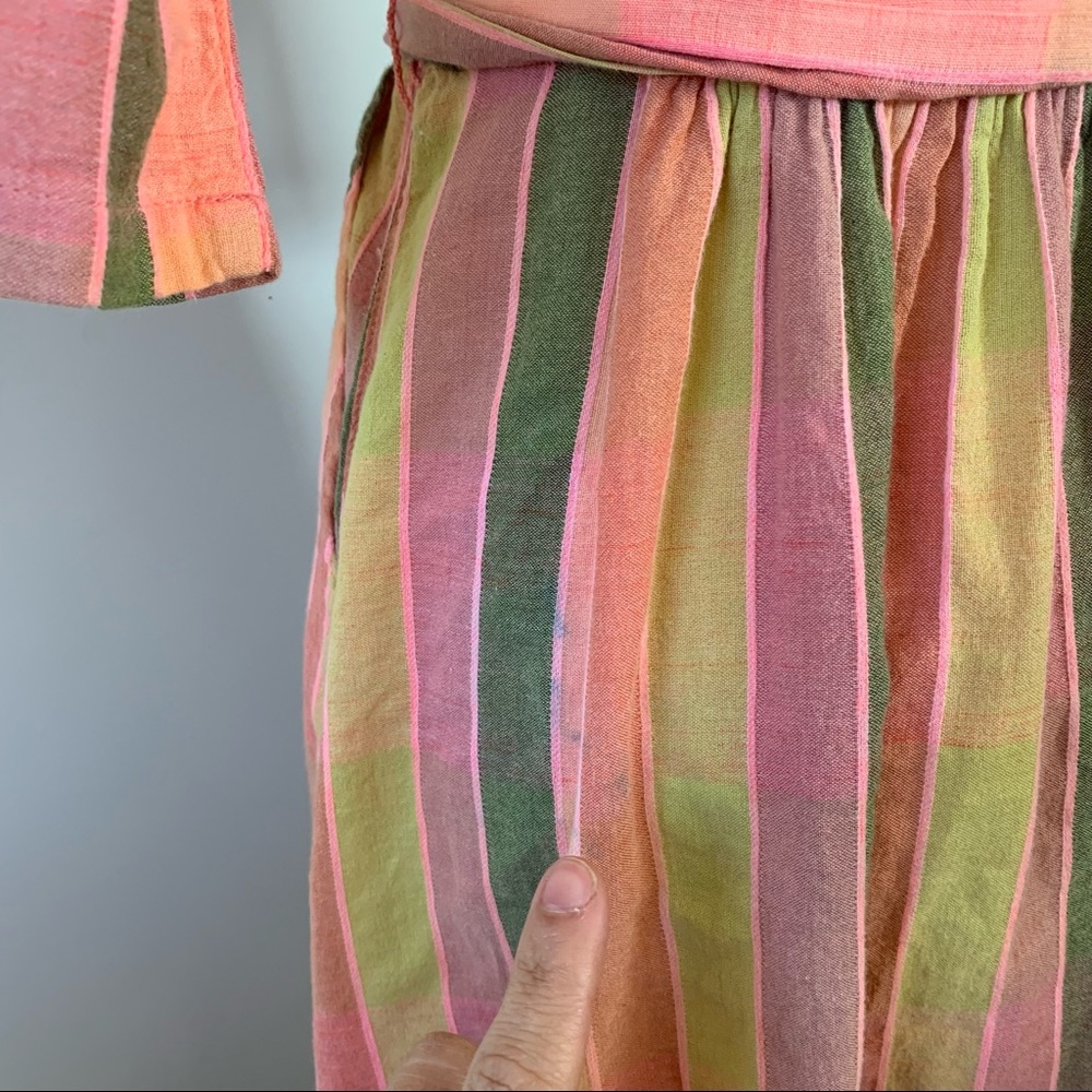 Ace & Jig Pink and Yellow Striped Maxi Dress - Picture 7 of 9